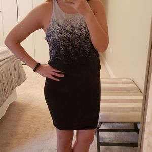 Lanston Criss Cross Back Mini Dress